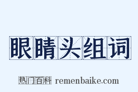 眼睛头组词是什么意思的图片